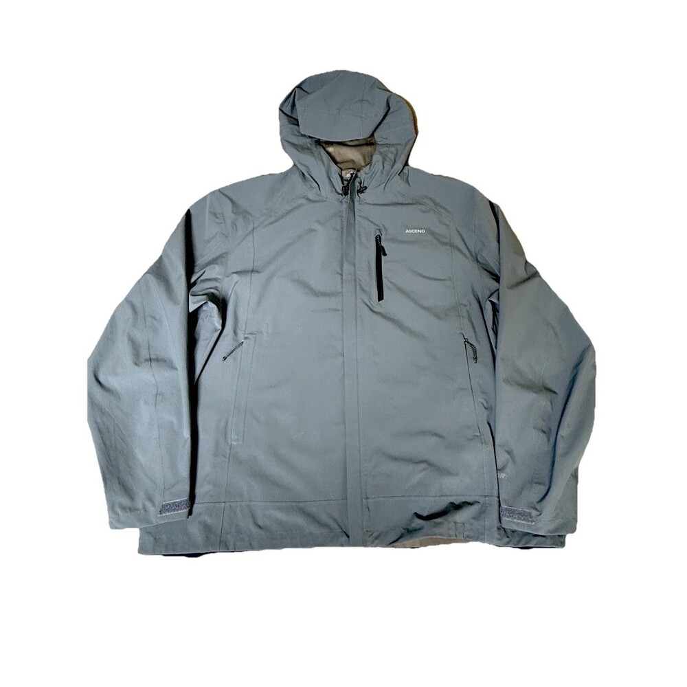Ascend Men’s Rainy River 2.5L Jacket Bone dry 2XL Bering Sea Blue NWT